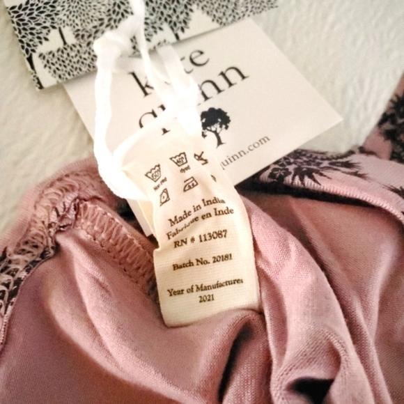 NWT Kate Quinn Knot Hat French Bloom Baby Girls 0-3 Months Bamboo - Picture 4 of 4